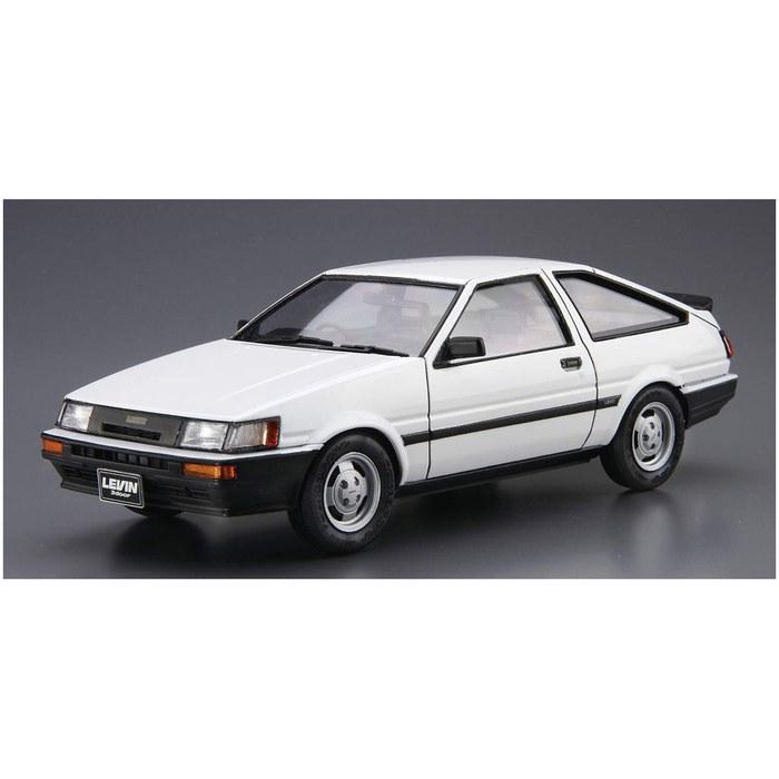 Aoshima 1/24 The Model Car Series No. 85 Toyota AE85 Corolla Levin 1500SR 1985 Plastic Model Kit
