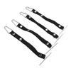4pcs Tape Thong for Tool Belts Adjustable 2.36 Inch Width Electrical Tape Holder for Electrical Contractor Black