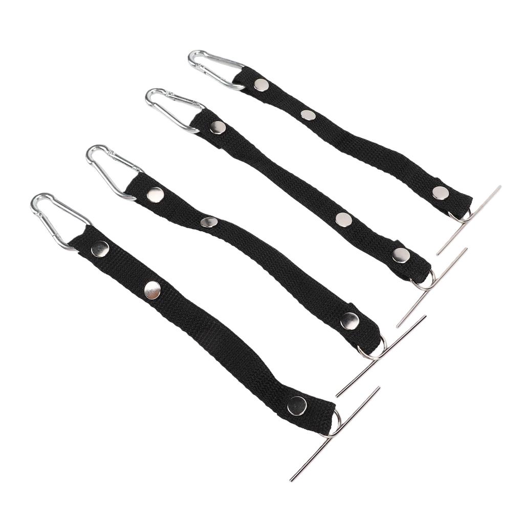4pcs Tape Thong for Tool Belts Adjustable 2.36 Inch Width Electrical Tape Holder for Electrical Contractor Black