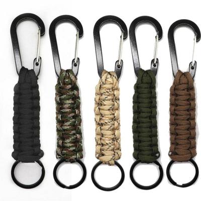 1 pièce Corde de Parapluie EDC Boucle de Sécurité Couleurs Multiples Corde Anti-Perte Extérieure Tressée à la Main Boucle de Montagne Boucle de Verrouillage d'Escalade