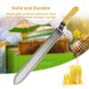 A Honey Cutter with A Wooden Handle, Featuring Double-Sided Teeth and A Z-Shaped Design, Suitable for Cutting Honey and Wax.