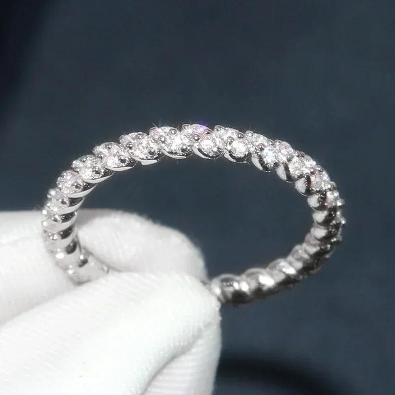 2026 New Luxury Women s Wedding Ring Fashion Cross Engagement Ceremony Accessories Gorgeous Zircon 6