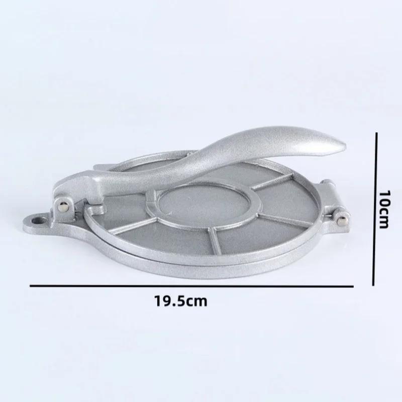 20cm DIY Tortilla Press Maker Aluminium Alloy Manual Corn Tortillas Dough Pressing Tools Kitchen Bakeware Cooking Accessories