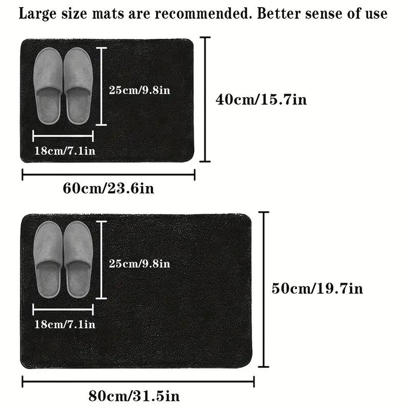 Snabbtorkande badrumsmatta - Halkfri, absorberande golvmatta av kiselgur Dusch, entré, kök eller sovrum Badrumsmatta