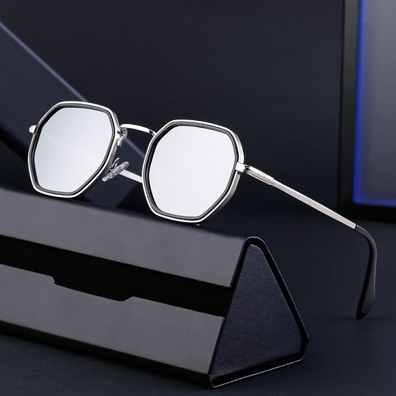 Vintage Square Sunglasses Men'S Punk Style Small Frame Sunglasses Men'S Shades