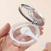 3g Ultra-Thin Loose Powder Compact-Portable,Leak-Proof Container with Elastic Net and Spoon,Sponge Empty Reusable Powder Box