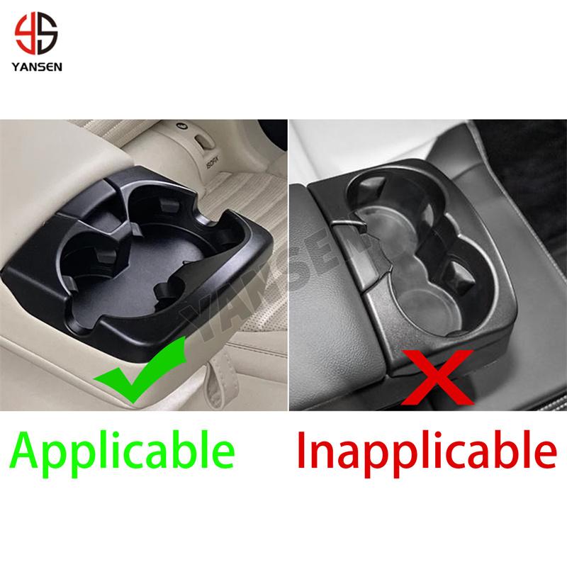 For Land Rover Discovery Sport 2015-2019 Carbon Fiber Rear Armrest Cup Holder Stickers Car Interior Decorative Accessories
