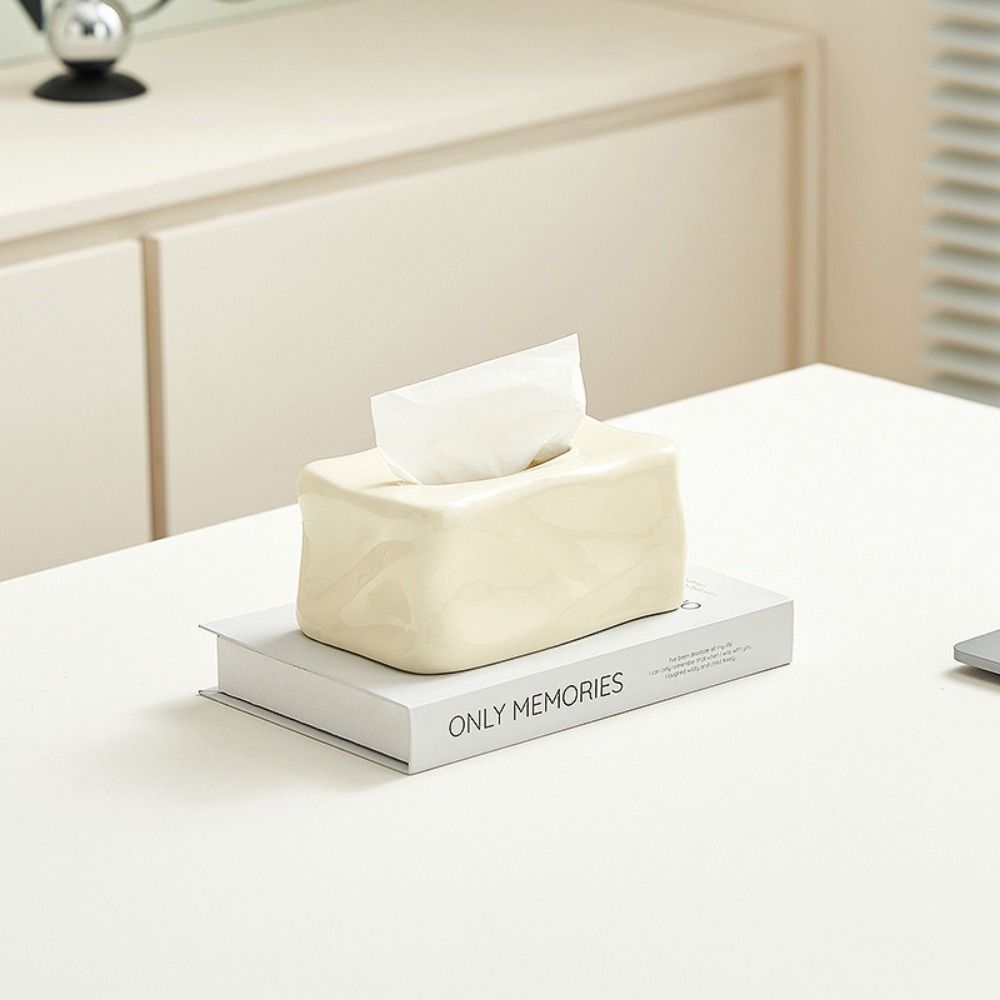 Square Paper Towel Dispenser INS-Style Tissue Storage Box Gift Paper Towel Holder  Dining Table