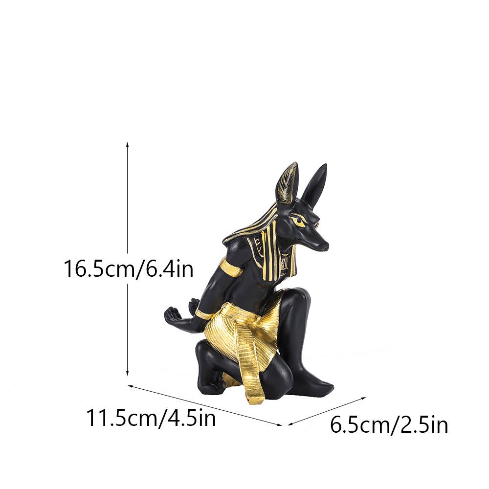 

Egyptian Anubis & Bast Wine Rack Ornament - Elegant Home Decor