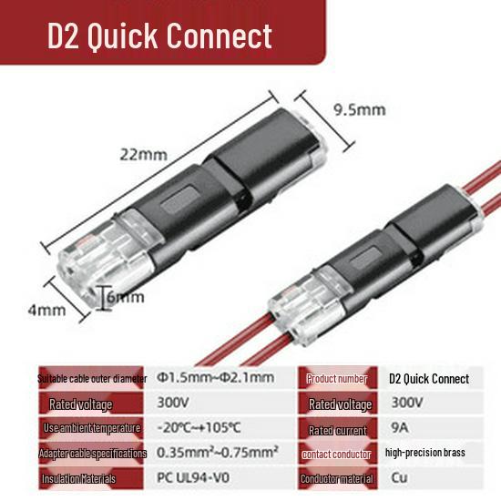 

Ексклюзив 0.01: Бездротова термінальна світлова смуга Швидкий з єднувач D2 10 Connectors