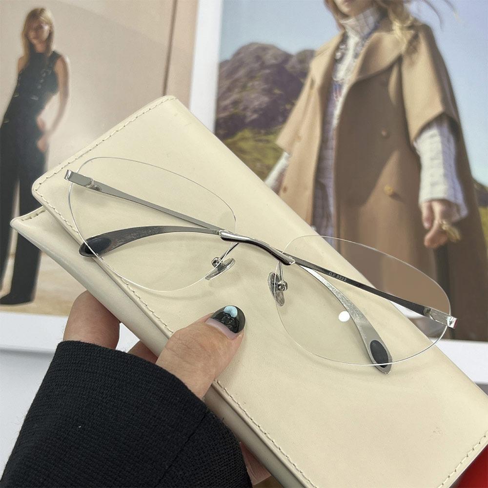 Futuristic Frameless Sunglasses Uv400 Protection Luxury Shades Unisex New Hip-Hop Sun Glasses For Women & Men