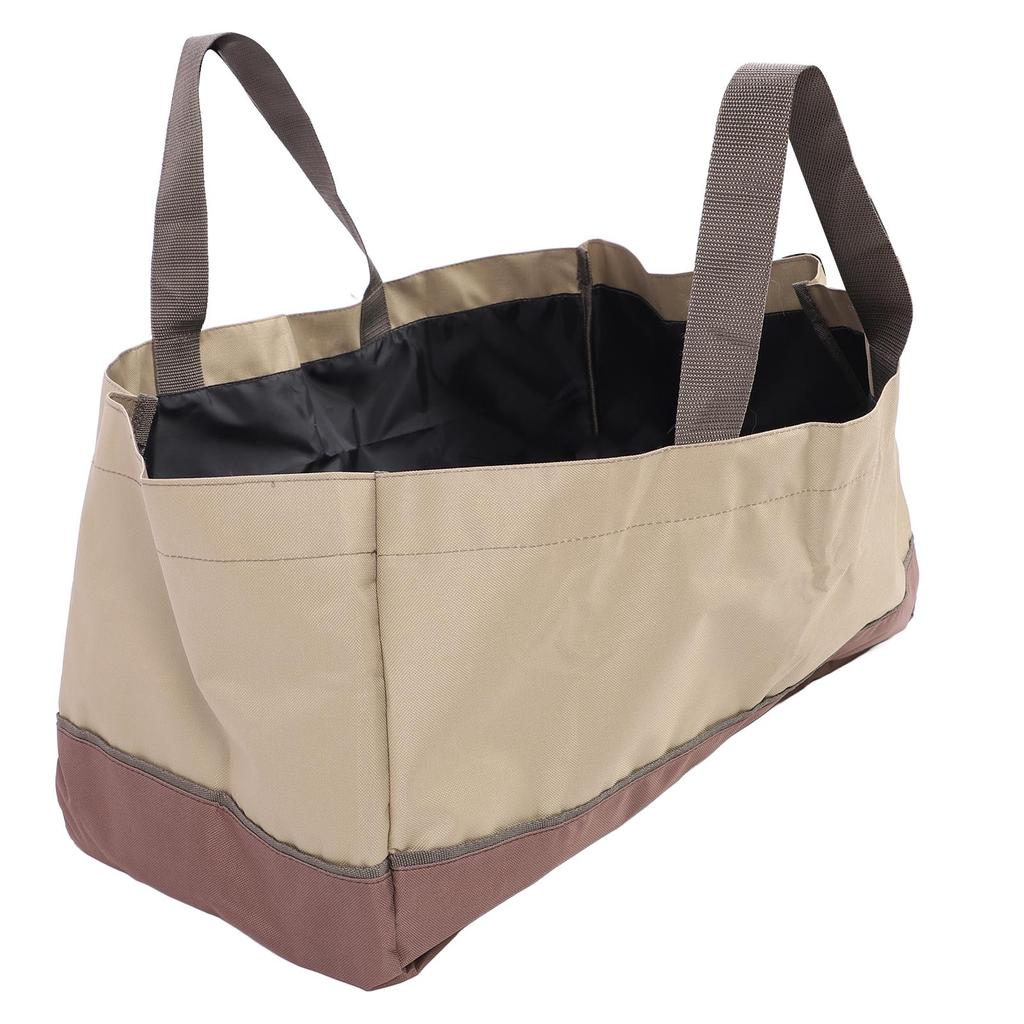 Firewood Carrier 60x30x30cm Heavy Duty 600D Oxford Fabric Log Bag with Reinforced Handle for Camping BBQ Fire Pit