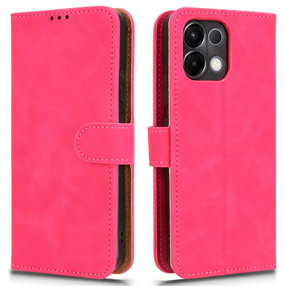 

Leather Case For Oppo K13 5G/K13x/K12s (China) Skin Feel Anti Drop Wallet Flip Phone Cover Rose