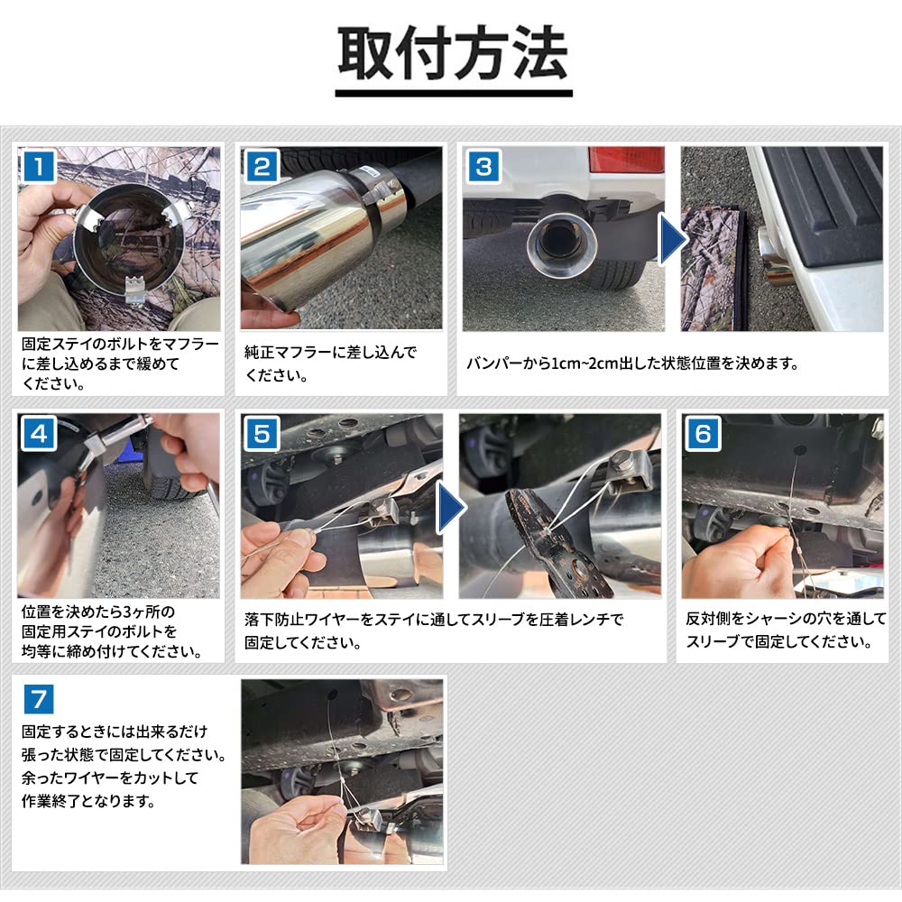 150 Series Prado Muffler 1 Stainless Steel with Drop Custom S YOURS (Late Model) Cutter, Piece, Plated, Protection, Parts, Accessories, Dress-Up,