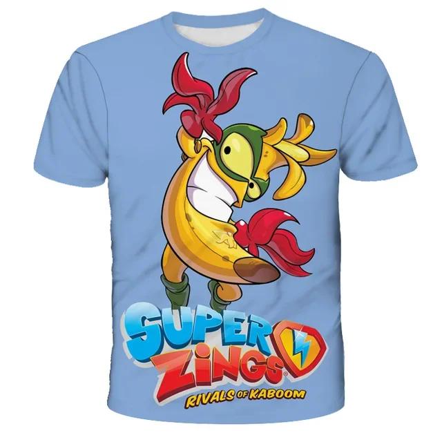Kids Summer New Casual Funny Cartoon Game 3D Print O-neck T-shirts 3-13 Years Boys Girls Outfits Tops Children Clothes