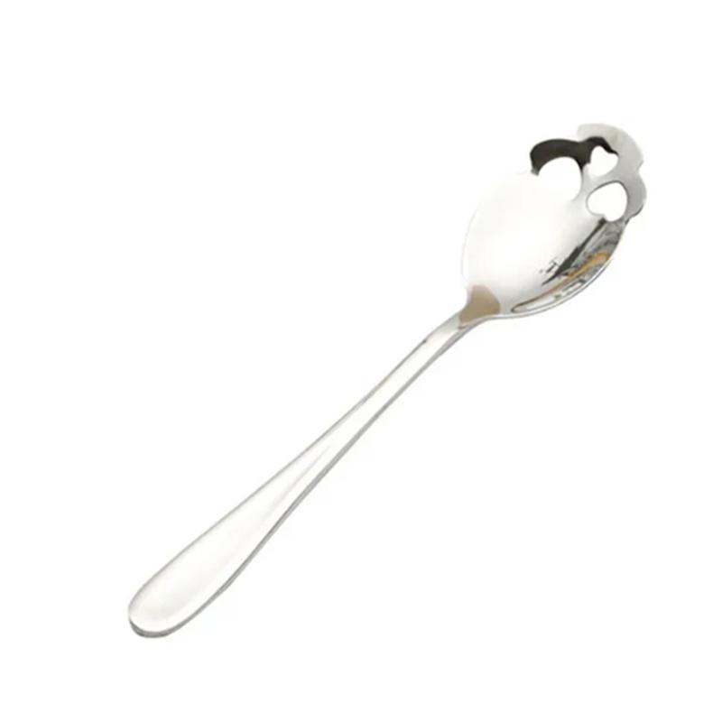 1PCS Coffee Spoon Creative Skull Shape Teaspoon Stainless Steel Tableware Dessert Coffee Scoop For Tea Sugar Christmas Gifts