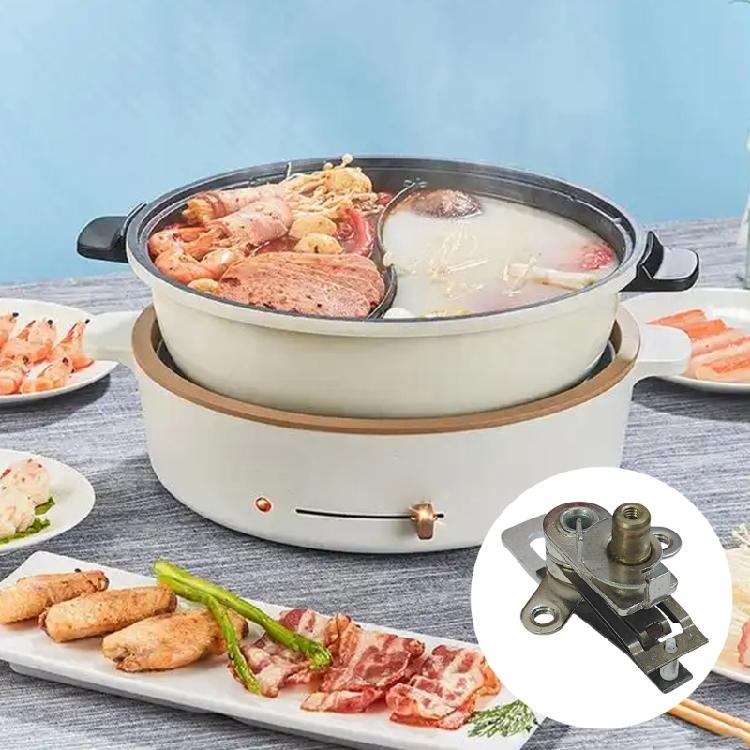 2Pcs Metal Contact Switch Electric Hot Pot Switch Replacement Part Temperature Regulator Contact Switch Metal Texture