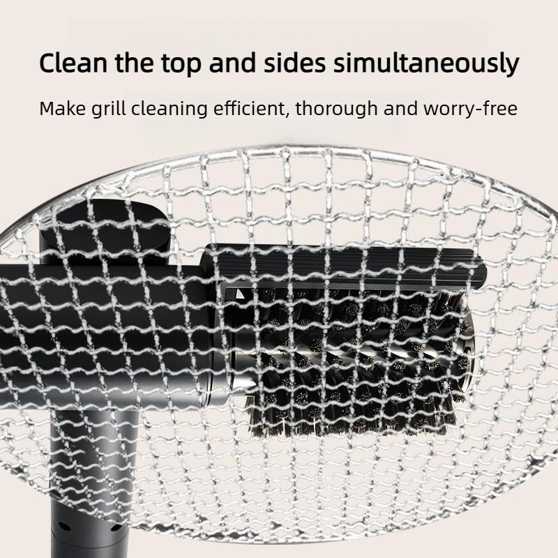 Handheld Electric BBQ Rack Brush Barbecue Grill Heavy Oil Stain Cleaning Brush Rotating Cleaning Barbecue Tool