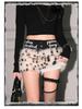 2026 Women's Leopard Print Low-Waist A-Line Mini Skirt – Spicy American Style, Plush, Anti-Exposure, Hip-Hugging