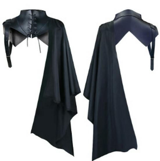 Men's Medieval Vampire Demon Costume Shawl - Halloween, Cosplay, Stage Performance, Party Cloak Cape