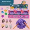 Mermaid Gem Ring Archaeological Excavation Kit: DIY Educational Treasure Digging Toy for Kids