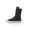 Summer High Top Women's Shoes Knee High Boots Side Zipper Flats Vulcanized Shoes Lace-Up Comfortable Platform Sneakers Female
