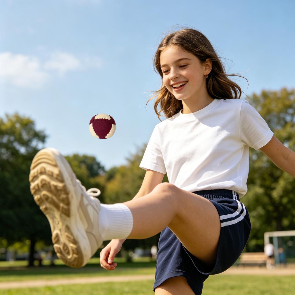 5pc Set Durable Fabric Bean Bags Soft Filled Balls for Toss Catch Juggling Indoor Outdoor Game Training