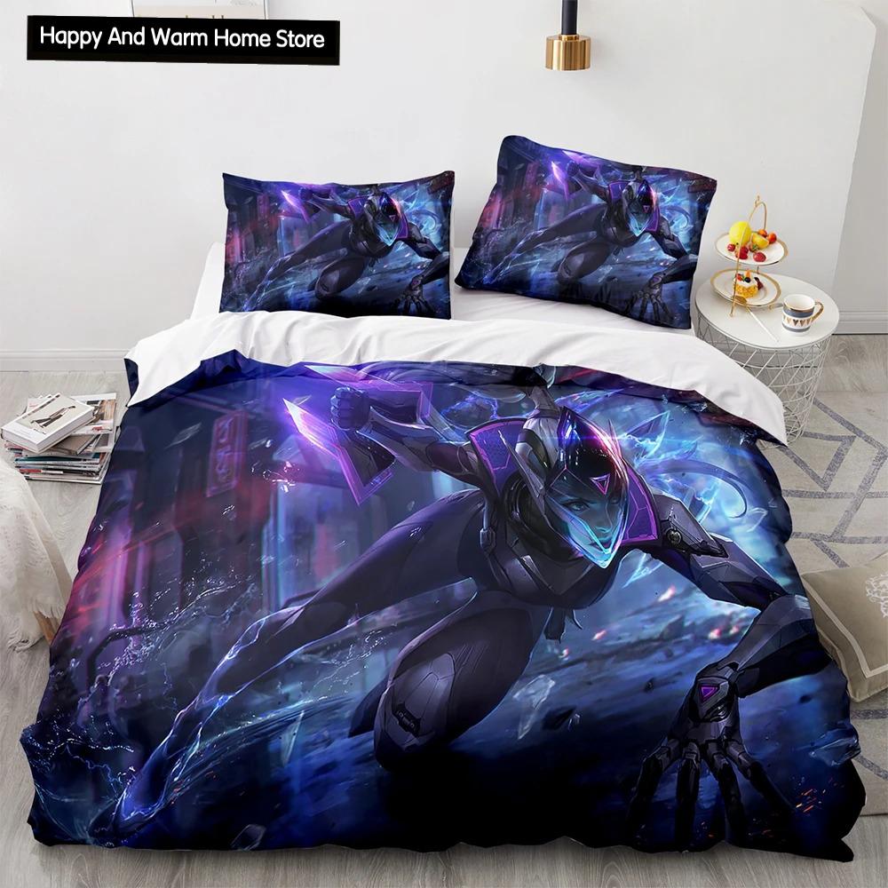 3D Print League Of Heroes Bedding Collection Single Twin Full Queen King Size Game Anime Bed Collection Aldult Boys Bedroom Duvet Cover Collections