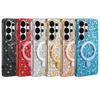 Sterren Glitter Pailletten Klapstandaard Hoesje Voor Samsung Galaxy S26 S25 S24 S23 S22 Ultra Plus A55 A56 A26 Luxe Schokbestendig Hoesje
