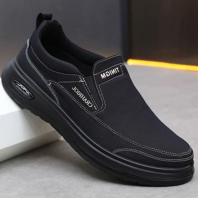 Hy herenschoenen oude ******* stoffen schoenen ****** en herfst heren papa ademend antislip s**t-zool pedalen heren casual schoenen canvas