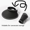 Large Brimmed Summer Cycling Empty Top Sun Protection Women's Sun Hat Sun Protection Widened Foldable Storage