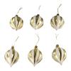 6pcs Mini Painted Christmas Balls Set Plastic DIY Electroplated Hanging Balls Exquisite Cartoon Merry Christmas Tree Decor