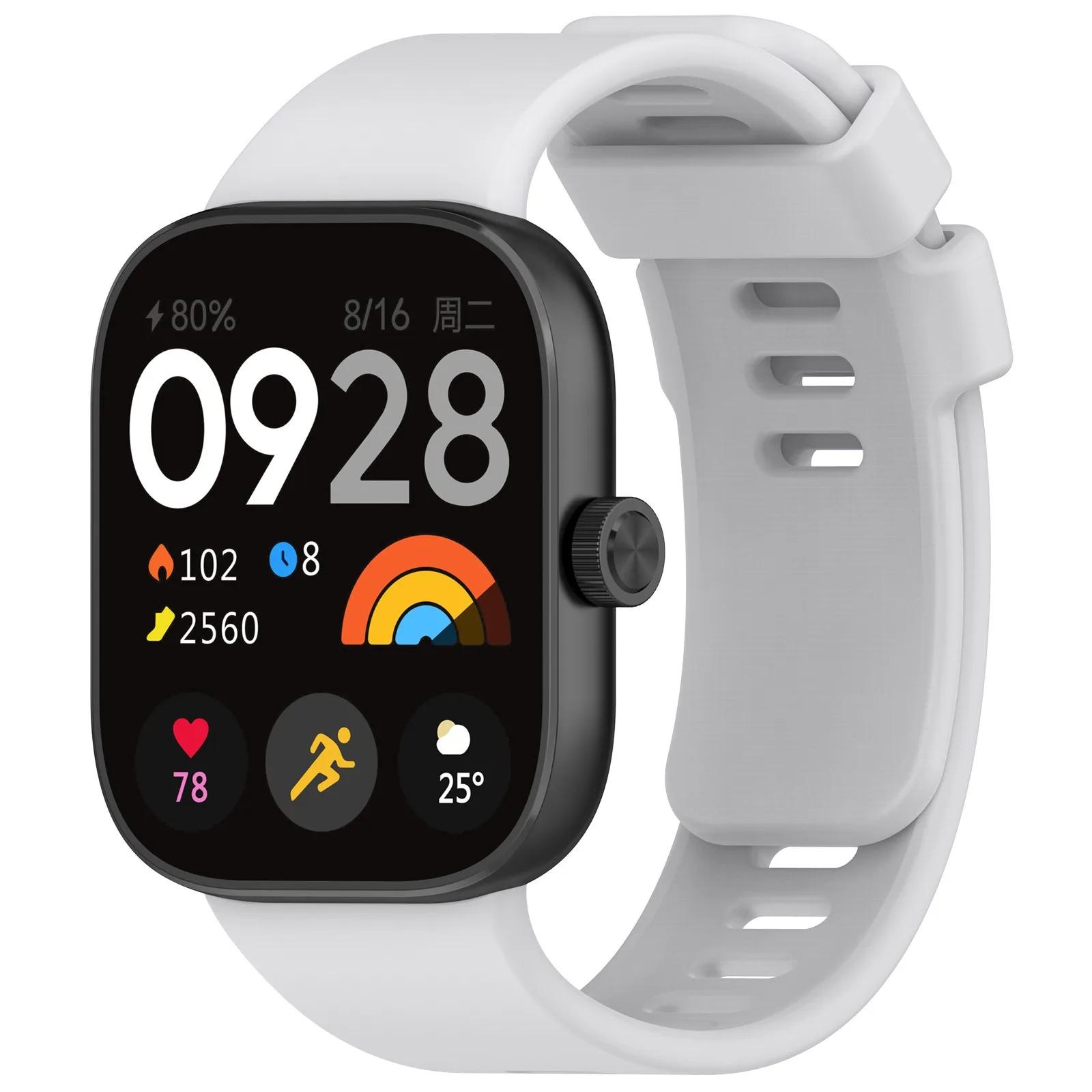 

Дышащий силиконовый ремешок для Xiaomi Redmi Watch 4 5 Sport Сменный браслет Наручный ремешок Correa для Mi Band 9 Pro/mi band 8 pro For Mi Band 9 Pro