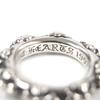 Great CHROME HEARTS Ring Cross Band Ring Silver 925 Mens Used