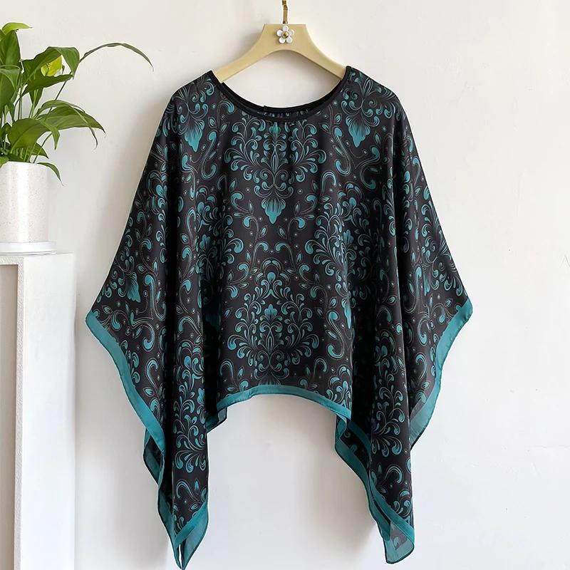 2025 New Silk Scarf 110x110cm Luxury BrandDesigner Pullover Scarf Print Head Large Handkerchief Hijab Shawl Women Bandanna Foula