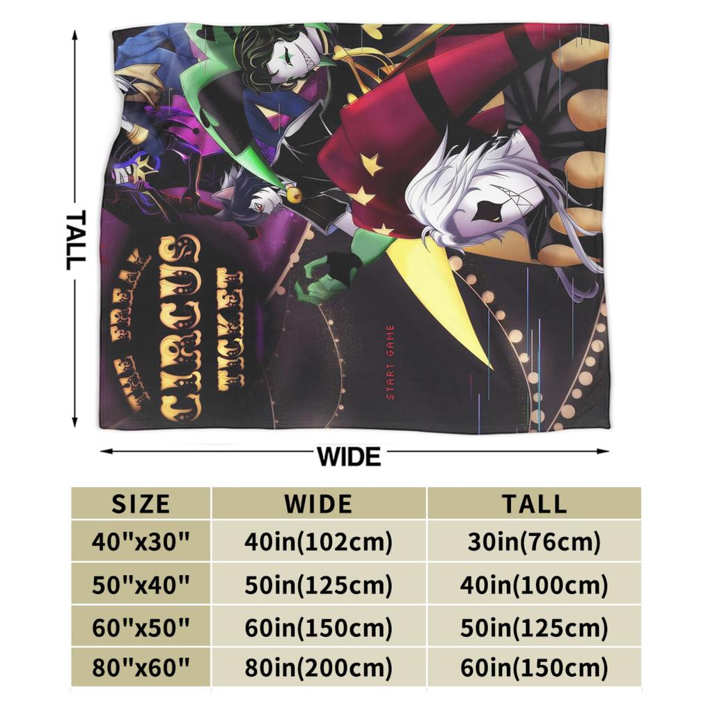 The Freak Circus Blanket Cozy Soft Throw Blankets for Sofa 50x60 Inch Multi-size Quilt