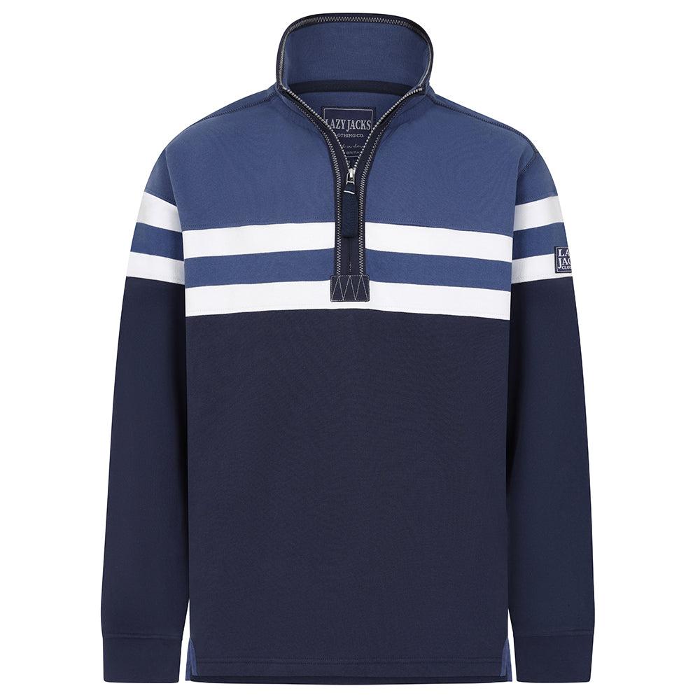 Lazy Jacks Mens Striped Sweatshirt