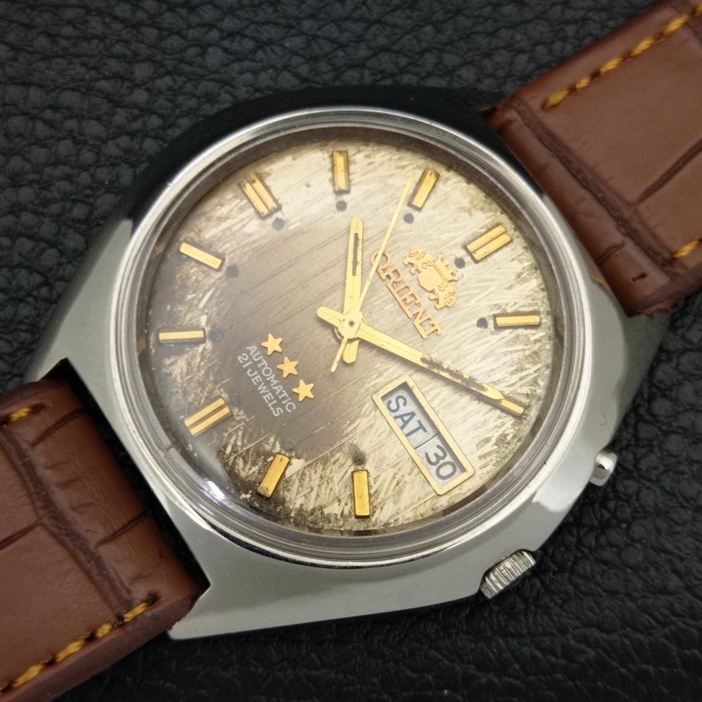 JAPAN VINTAGE ORIENT AUTOMATIC 46941 MENS ORIGINAL DIAL WATCH A704894-1