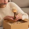 Sezónní dárkové nápady na Den díkůvzdání Rustikální bílá dýně Držák na čajovou svíčku Sada, Farmářský Halloweenský Středový držák na čajové svíčky Dekorace, Podzimní stoly
