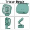 Travel Cooling Companion: Rechargeable Handheld Fan, Multi-function Personal Fan For Home, Dormitory, Travel, Camping (Pink)