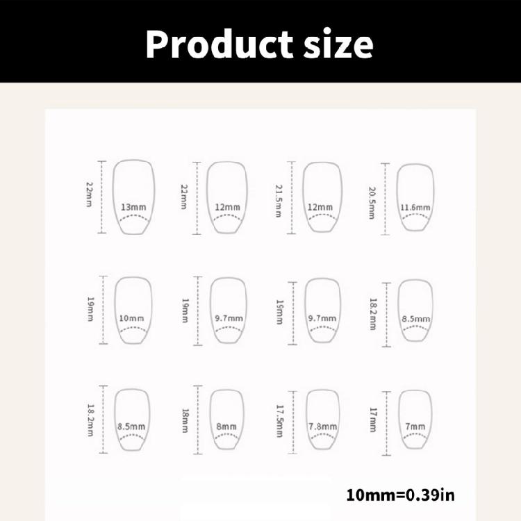 Trendy Leopard Pattern Artificial Nail Press on Nail False Nail with Rhinestones Designs Stick on Nail For Women