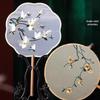Double-Sided Embroidery Silk Fan: Classical Court Hanfu & Cheongsam Accessory