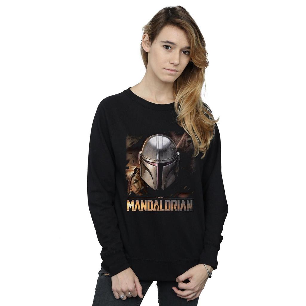 Star Wars Womens/Ladies The Mandalorian Helmet Sweatshirt