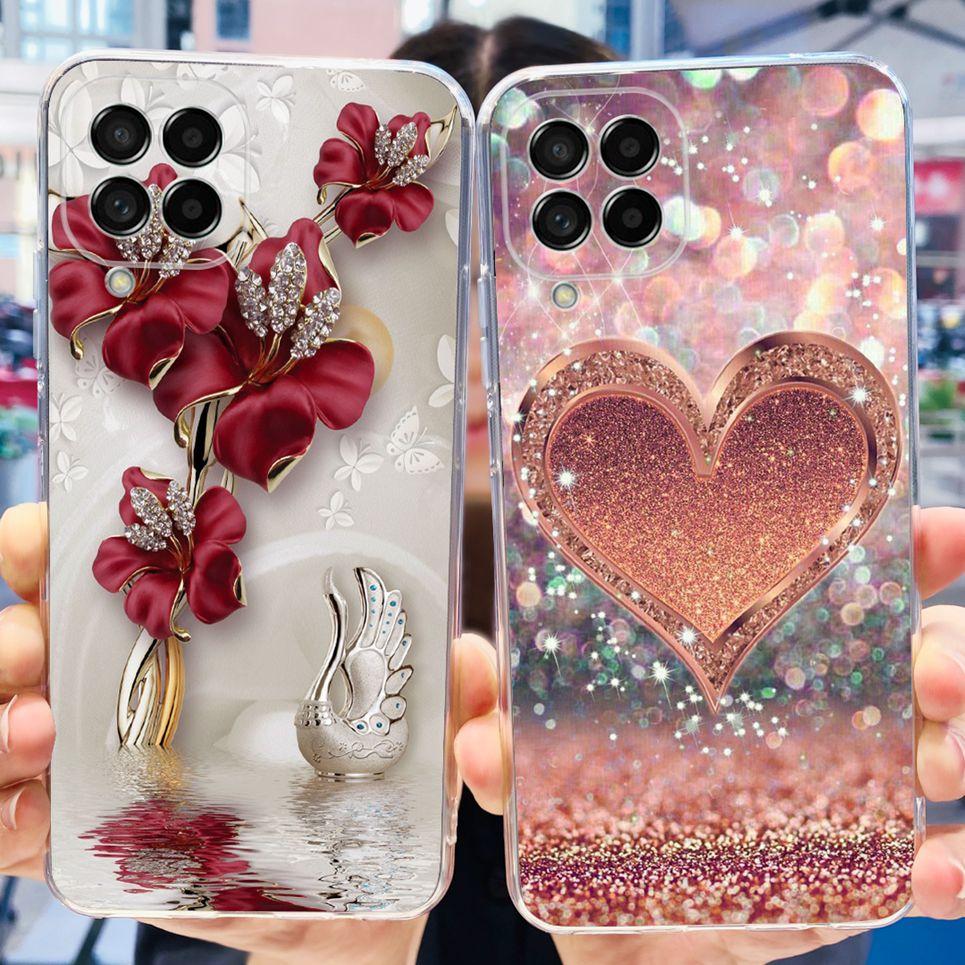 For Cover Samsung M52 5G M54 5G Case Samsung GalaxY M21 Back Cover Halloween Skull 2024 Fashion Pattern Bumper Galaxy M52 M54