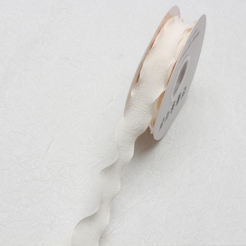 2.5cm Pleated Lace Fishtail Organza Ruffle Ribbon for DIY Gift Decoration