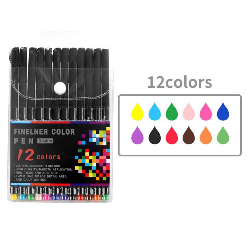 Colored Fine Point Markers Drawing Pens, Journal Planner Pens, Fineliner Pen for Writing Note Taking Calendar Agenda Coloring