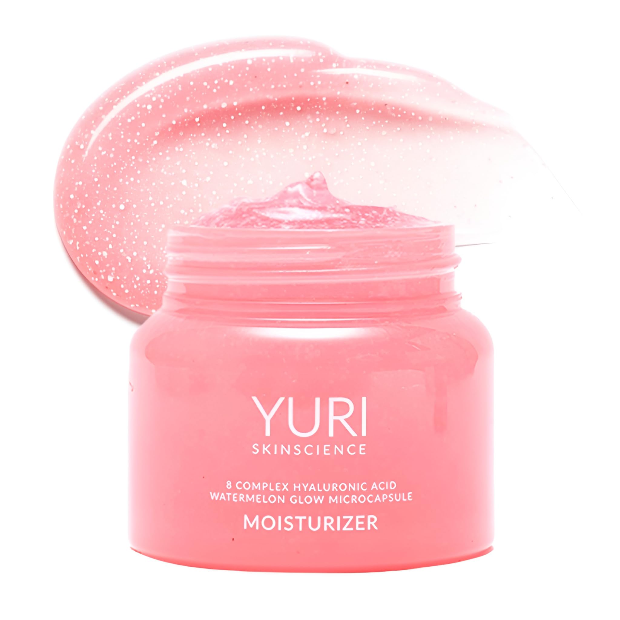 Yuri Skinscience Korean Microcapsule Glow Moisturizer with 8-Complex Hyaluronic Acid | Lightweight Gel for Deep Hydration, Cooling & Instant Glow |