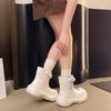 Fashion Platform Rain Boots Non-slip 2025 New Summer Rubber Shoes Fashion Waterproof Outer Wearing Booties Short Tube Rain Boots