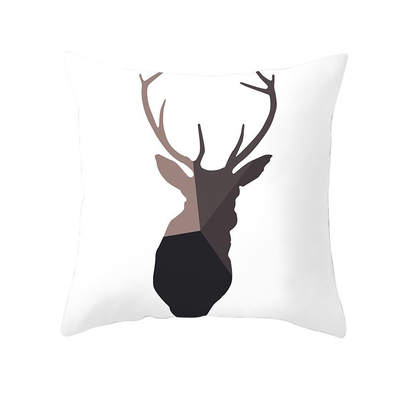 Geometryczny Nadruk Cyfrowy Poszewka na Poduszkę Skórka Brzoskwiniowa Nowoczesny Prosty Styl Poszewka na Poduszkę na Sofę Pokrowiec na Poduszkę Samochodową Dekoracja