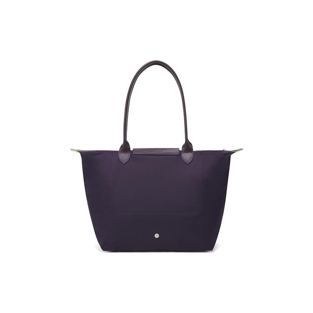 Longchamp Logo Snap Zipper Closure Solid Color Fabric Dumpling Bag Women Handbags Purple 1899919645